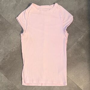 We The Free Soft Pink Cap-Sleeve Tee Size Medium